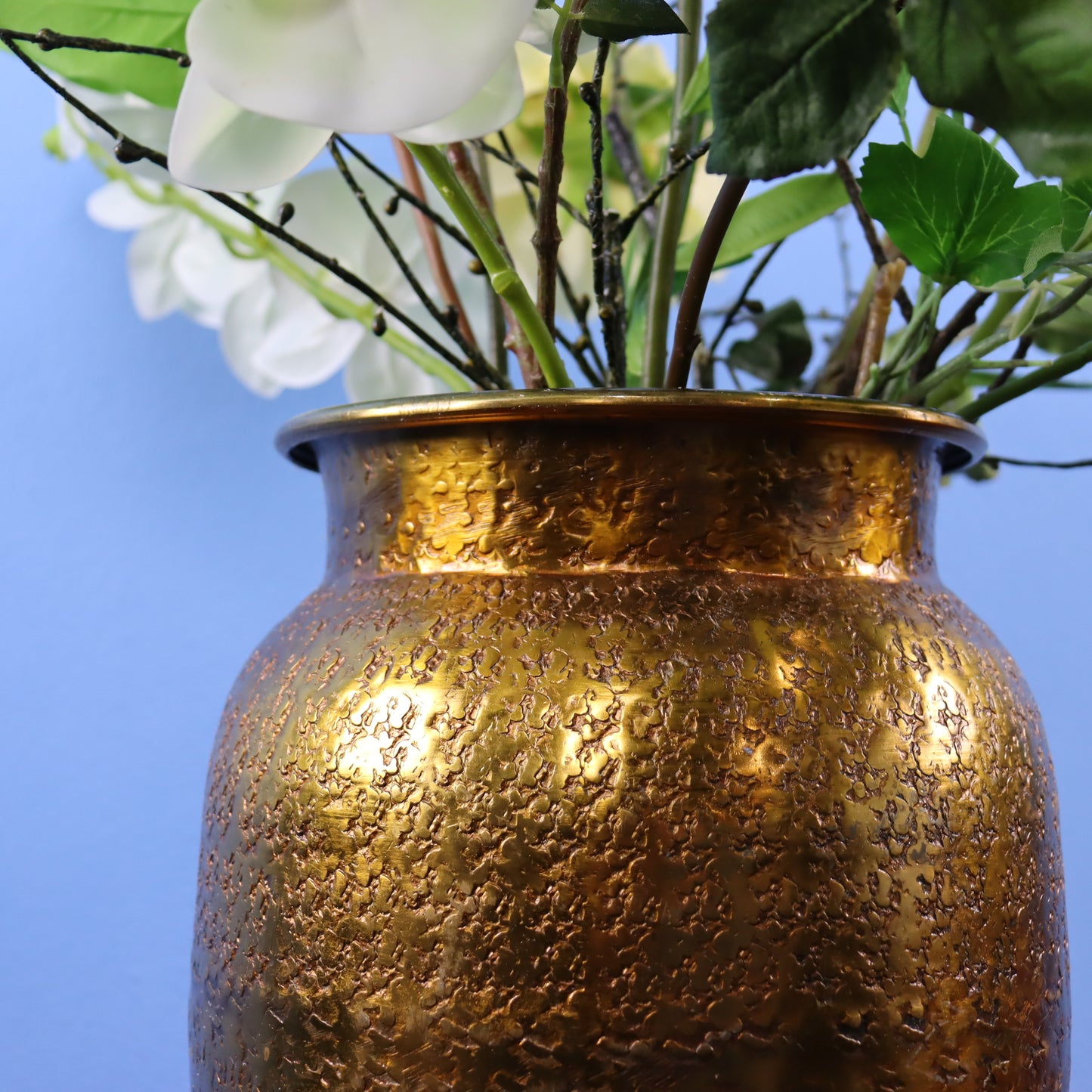 L - Rudolph - Gouden metalen vaas