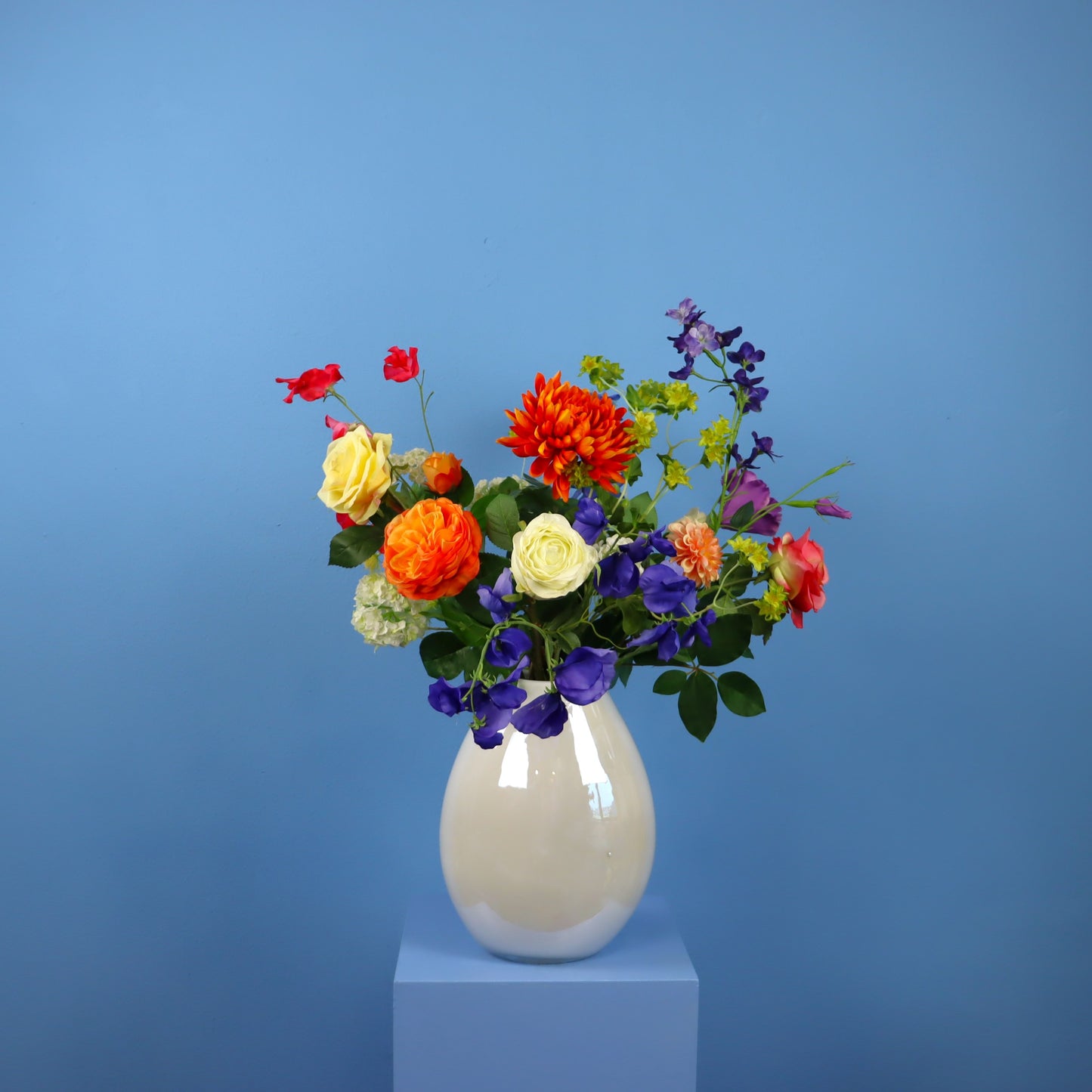 L - Violette - glazen vaas Tica