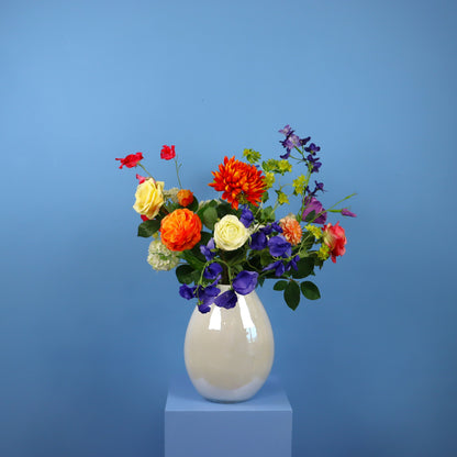 L - Violette - glazen vaas Tica