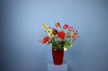 L - Wout - Vintage rode vaas