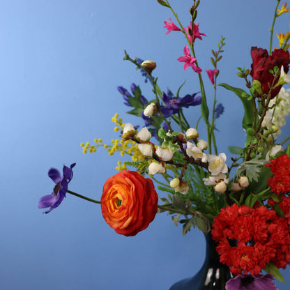 M - Medina - Glazen vaas met ribbelstructuur