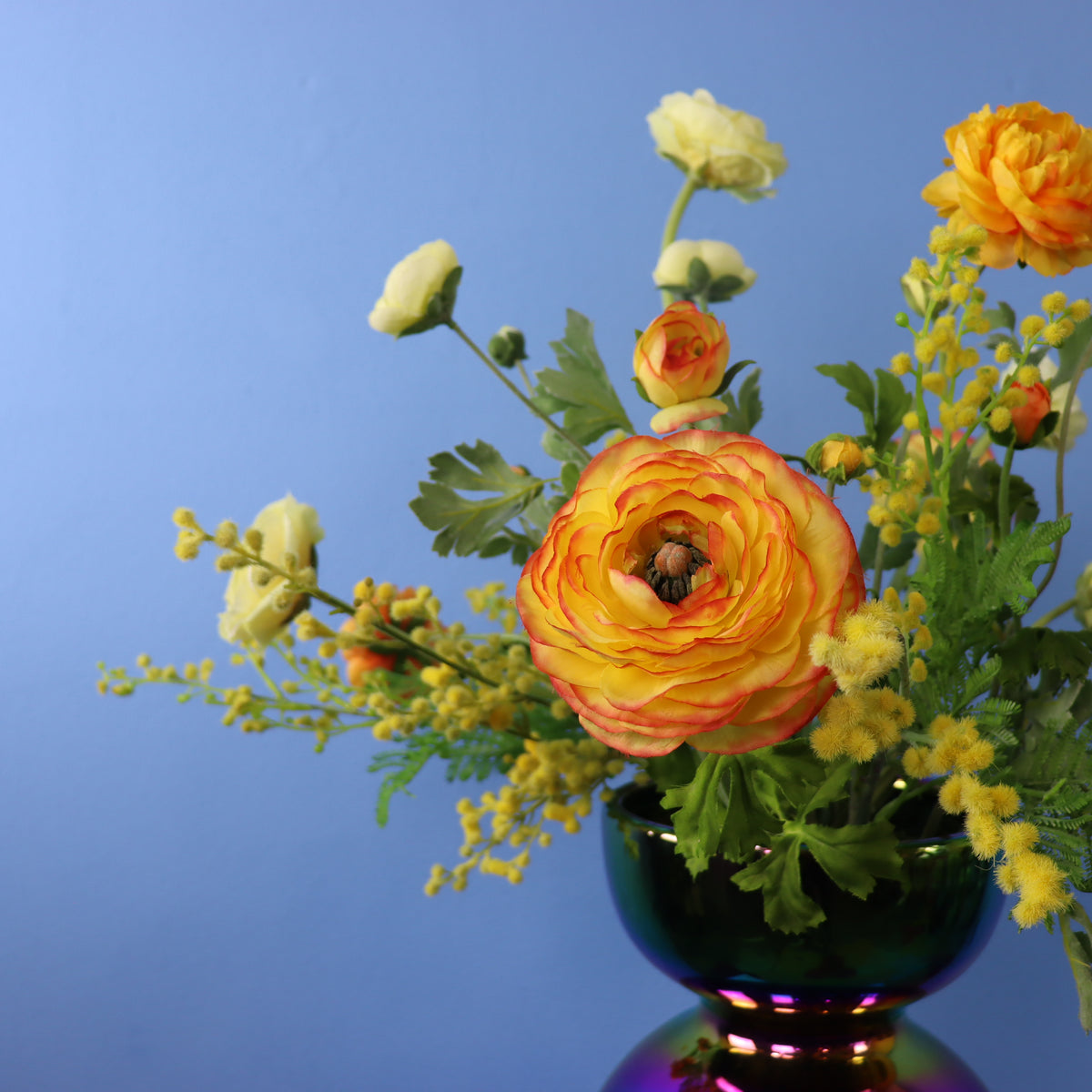 Kunstboeket Claudia in Pols Potten vaas, maat L – Reflower