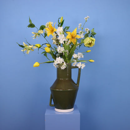 XL - Lean | Return to Sender vaas met kunstbloemen | XL