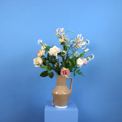 L - Moos | Return to Sender vaas met kunstbloemen | Large