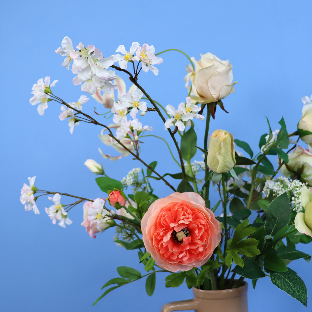 L - Moos | Return to Sender vaas met kunstbloemen | Large