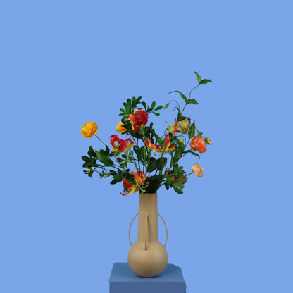 L - Hailey | Pols Potten vaas met kunstbloemen | Large