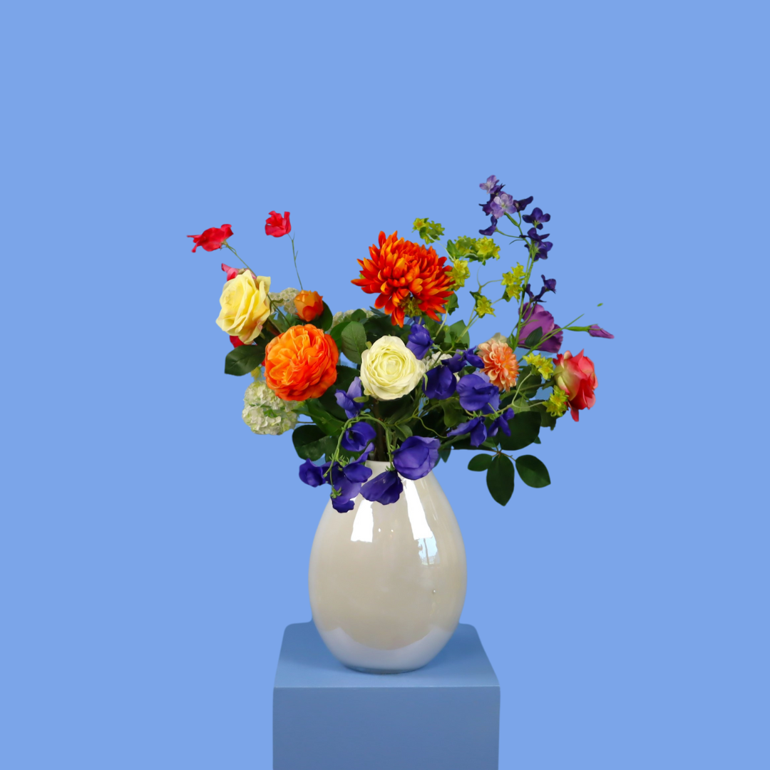 L - Violette - glazen vaas Tica