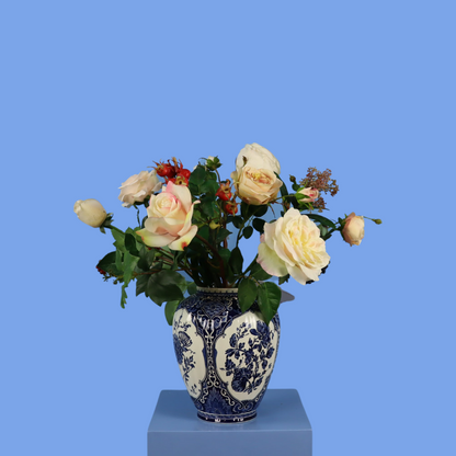 M - Anton - Delfstsblauwe vintage vaas