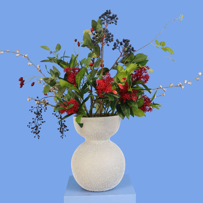 L - Octaaf | Pols Potten vaas met kunstbloemen | Large