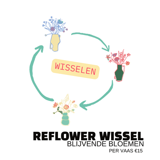 Reflower Wissel | €15 per keer / per vaas
